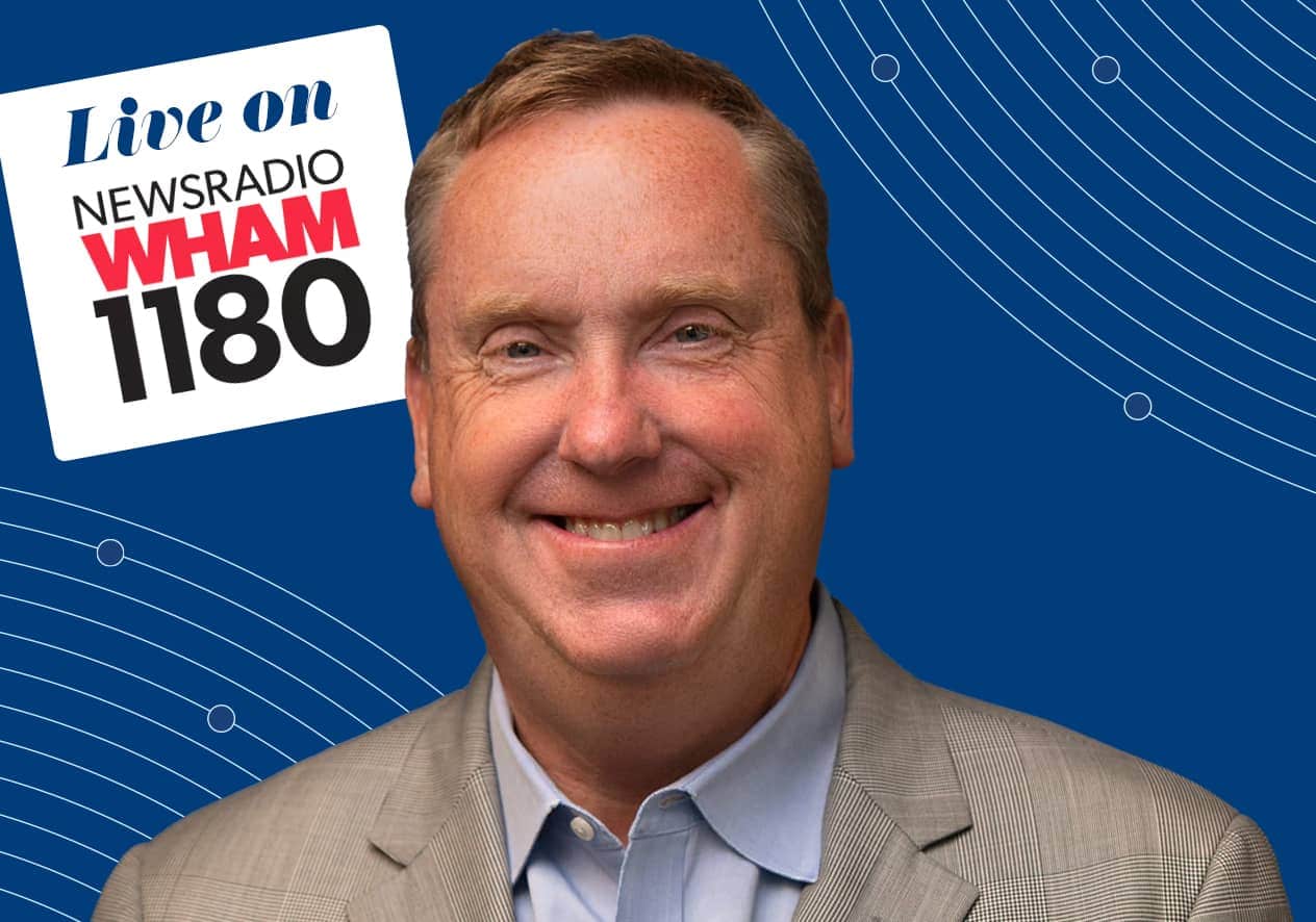 President Dr. Ian Mortimer live on News Radio WHAM 1180