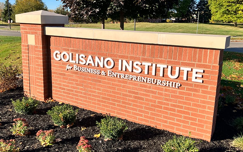 Golisano Institute for Business & Entrepreneurship outdoor sign