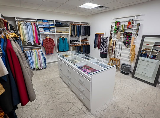 The Clothing Closet at the Golisano Institute.