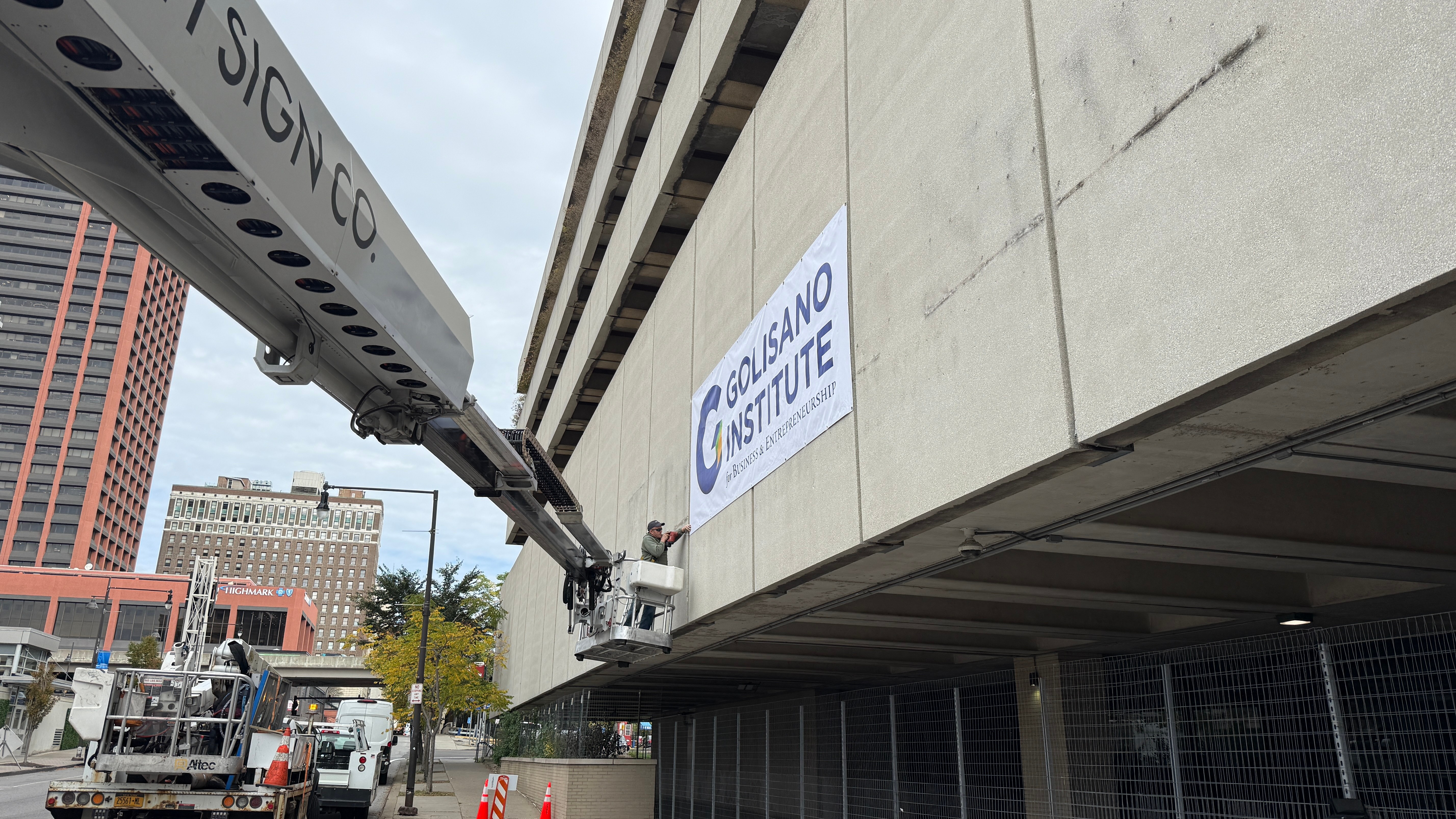 Exterior view of the Buffalo News building in Buffalo, NY, future home of Golisano Institute for Business & Entrepreneurship