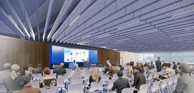Buffalo campus center 1st floor forum rendering.