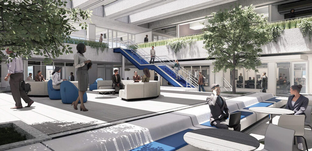 Golisano Institute Buffalo campus 4th floor atrium