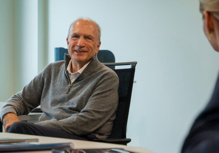 Tech disruptor Lee Stein during a workshop he held with Golisano Institute students.