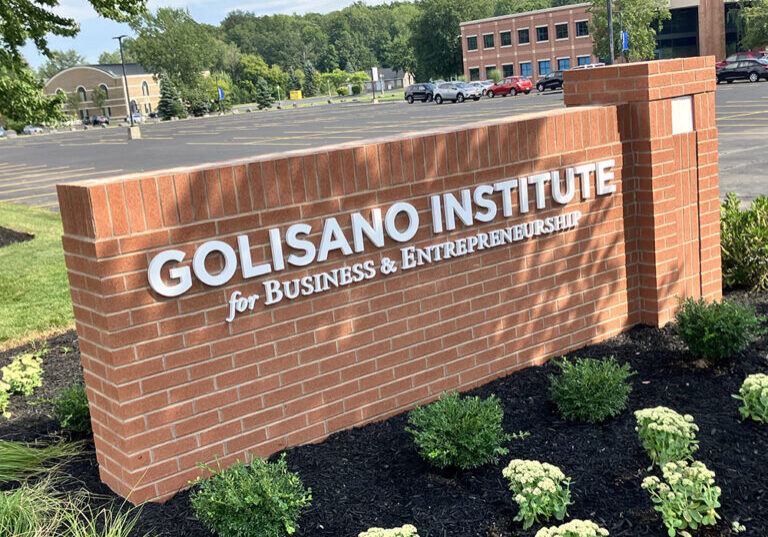 Golisano Institute outdoor sign